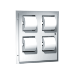 Toilet Tissue Dispenser - Multi Roll (4 Standard Rolls) - Recessed