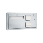Toilet Seat Cover & Toilet Tissue Dispenser with Sanitary Napkin Disposal - Horizontal, ADA