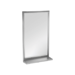 Roval™ - Mirror with Shelf - Stainless Steel, Inter-Lok Frame