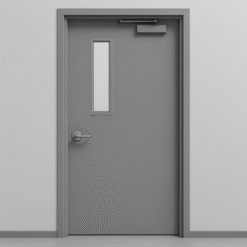 Metal Door With Glass