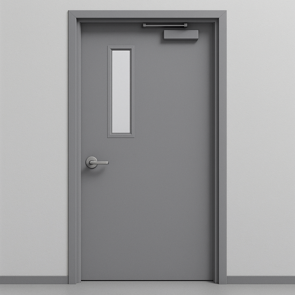 Metal Door With Glass
